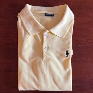 POLO Yellow Polo Shirt with Embroidered Logo kids XL